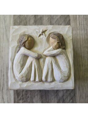 Willow Tree Friendship Keepsake Box Susan Lordi Demdaco Trinket Box Rustic‎ Gift